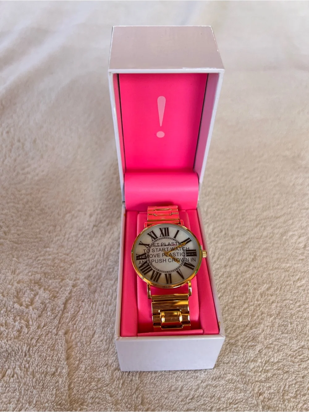 Isaac Mizrahi Live! Gold-Tone Expansion Watch NWT IN BOX